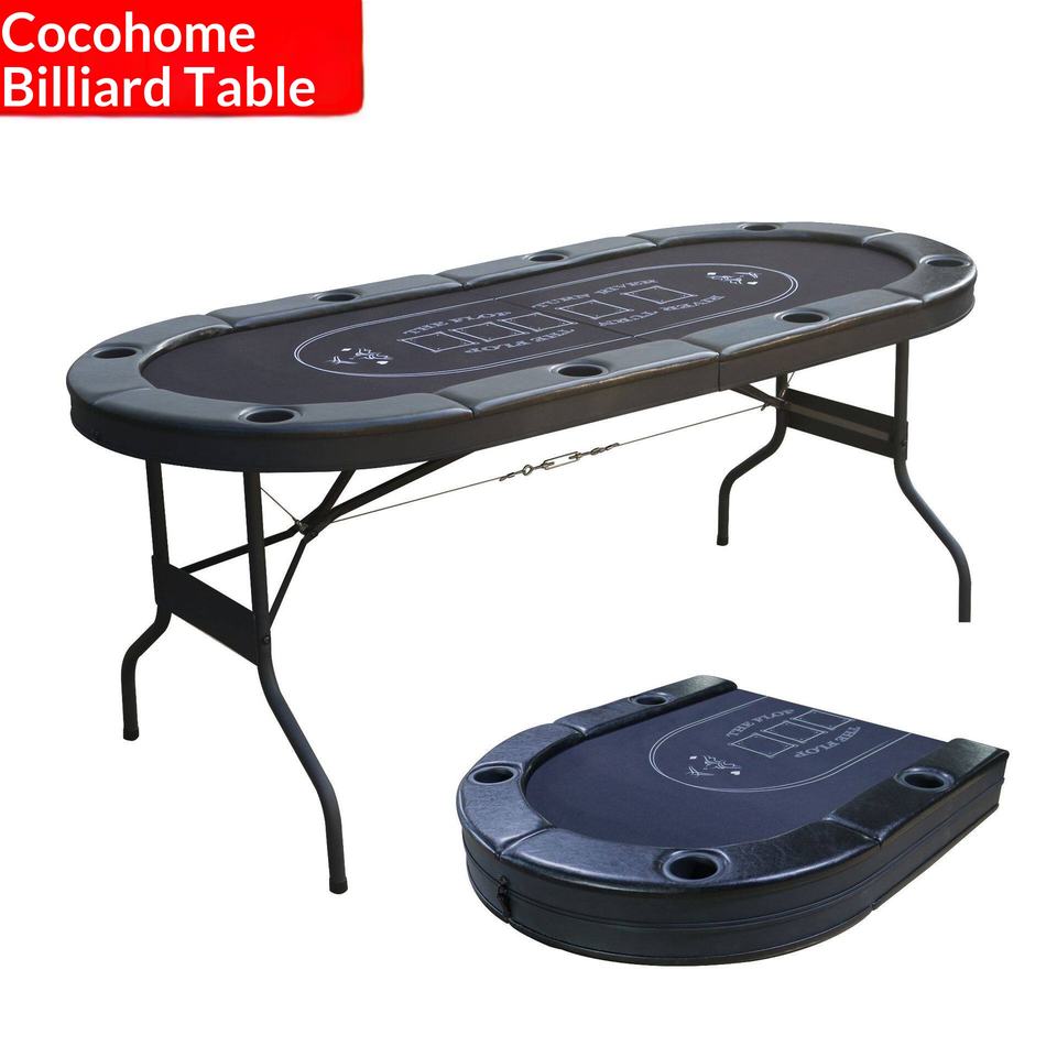 8-Player Foldable Texas Hold'em Table